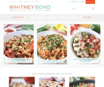 Whitneybond.com(Quick & Easy Recipes with Fresh Ingredients) Screenshot