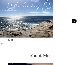 WhitneyQuayle.com(About Me) Screenshot