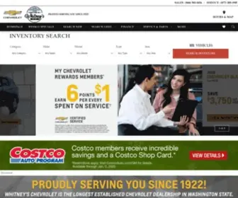 Whitneyschevrolet.com(Whitneys Chevrolet in MONTESANO) Screenshot