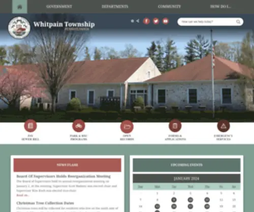 Whitpaintownship.org(Whitpain Township) Screenshot