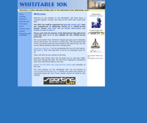 Whitstable10K.org.uk(Whitstable 10K) Screenshot