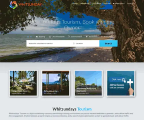 Whitsundaystourism.com.au(Whitsundays Tourism) Screenshot