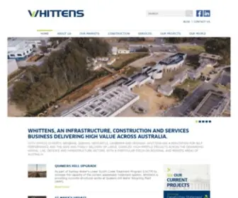 Whittensgroup.com.au(Whittens Civil & Concrete Construction Company Australia) Screenshot