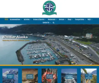 Whittieralaskachamber.org(Whittier Alaska Chamber of Commerce) Screenshot