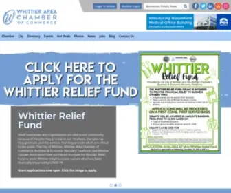 Whittierchamber.com(Whittier Chamber) Screenshot