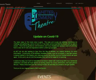 Whittiercommunitytheatre.org(Whittiercommunitytheatre) Screenshot