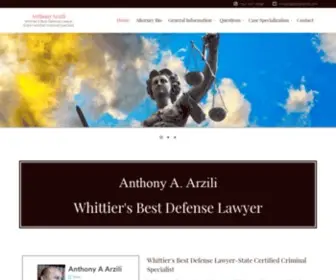 Whittiercriminaldefense.com(Whittier's Best Defense Lawyer) Screenshot