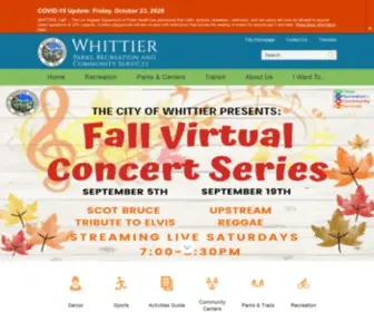Whittierprcs.org(Whittier, CA) Screenshot