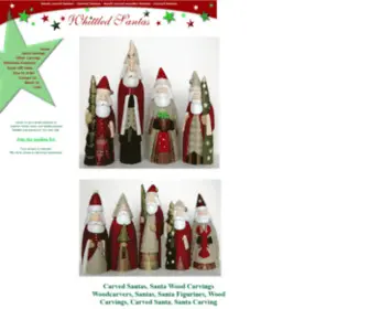 Whittledsantas.com(Carved Santas) Screenshot