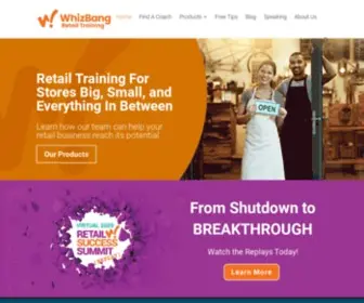 Whizbangtraining.com(Retail Training For Store Owners) Screenshot