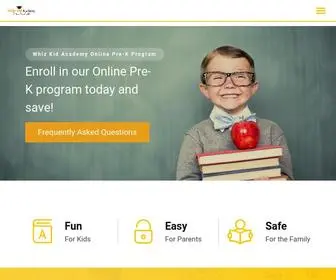 Whizkidacademy.com(Online Preschool) Screenshot