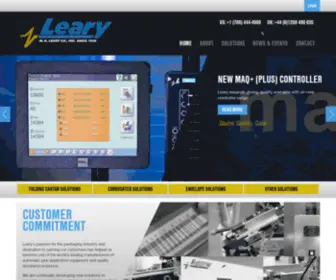 Whleary.co.uk(W H Leary Gluing and Quality Assurance Systems) Screenshot