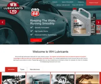Whlubricants.com(WH Lubricants) Screenshot