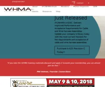 Whma.org(Wiring Harness Manufacturer's Association) Screenshot