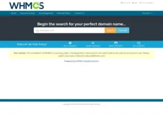 WHMCsdemo.net(Portal Home) Screenshot