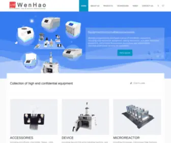 Whmicro.com(Microfluidic Device Chip Design Fabrication Manufacturer Supplier) Screenshot