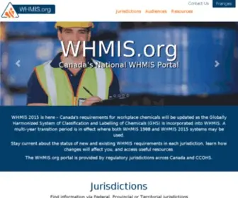 Whmis.org(Canada's National WHMIS Portal) Screenshot