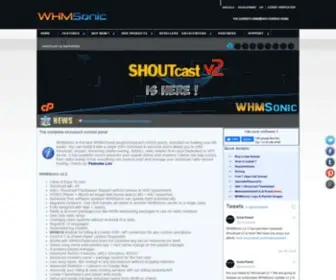 WHmsonic.com(WHMSonic Shoutcast Admin Pro) Screenshot