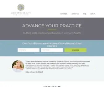 Whnacademy.com(Womens Health Nutrition Academy) Screenshot