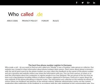 Who-Called-DE.com(Find a person by phone number) Screenshot