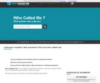 Who-Calledme.com(Find out who called me) Screenshot