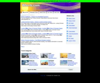 Who-IS.com(Who IS) Screenshot