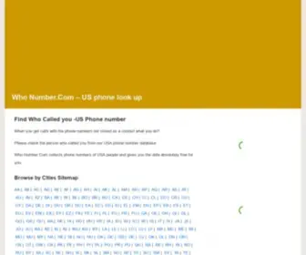 Who-Number.com(Phone Number and Calls) Screenshot