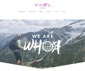 Whoatravel.com(We're an adventure travel company for women by women) Screenshot