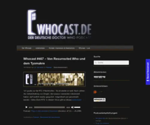 Whocast.de(Der deutsche Doctor Who Podcast) Screenshot