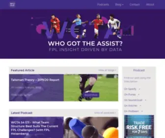 Whogottheassist.com(Assisting FPL managers since 2017) Screenshot