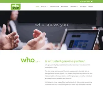 Whogroup.com(Who Group) Screenshot