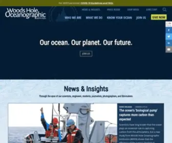 Whoi.edu(Our Ocean. Our Planet. Our Future.®) Screenshot