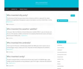 Whoinventedthis.org(Information about the inventers) Screenshot