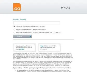 Whois.co(CO Registro) Screenshot