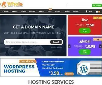 Whois.com(Domain Names & Identity for Everyone) Screenshot