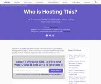 Whoishostingthis.com(Everything You Need to Host Your Site) Screenshot