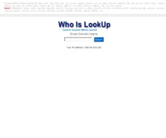 Whoisleaks.com(Who Is LookUp) Screenshot