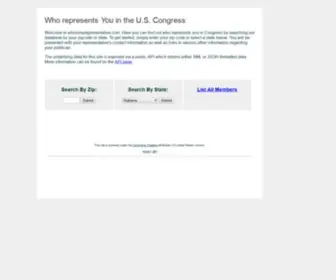 Whoismyrepresentative.com(Find Your Member of Congress by Zip Code) Screenshot