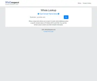 Whoisrequest.org(Whois Search) Screenshot