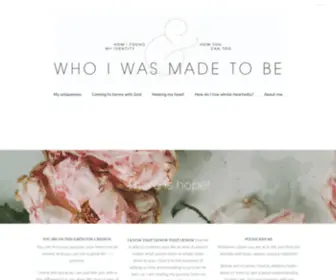 Whoiwasmadetobe.com(Who I Was Meant to Be) Screenshot