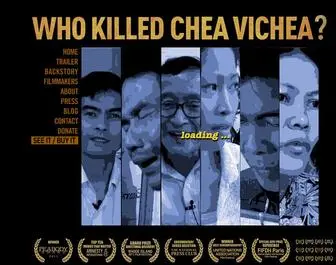 Whokilledcheavichea.com(After a Cambodian labor leader) Screenshot