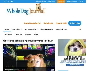Whole-Dog-Journal.com(Whole Dog Journal) Screenshot