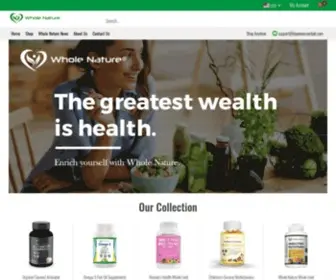 Whole-Nature.com(Whole Nature Vitamins & Supplements) Screenshot