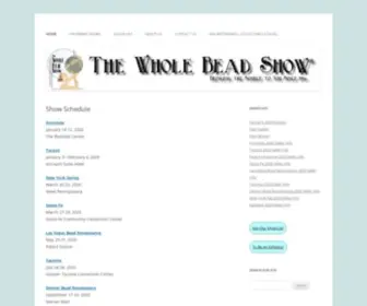 Wholebead.com(The Whole Bead Show Inc) Screenshot
