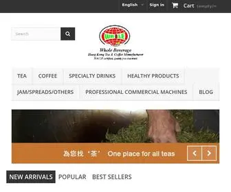 Wholebeverage.com.hk(Hong Kong Coffee&Tea Manufacturer) Screenshot