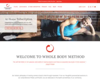 Wholebodygallery.com(Whole Body Gallery is now Whole Body Method) Screenshot