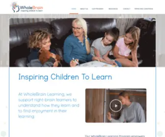 Wholebrainlearning.com.au(WholeBrain Learning) Screenshot