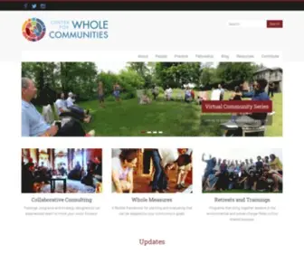 Wholecommunities.org(Center for Whole Communities) Screenshot