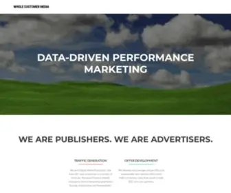 Wholecustomer.com(Data-Driven Performance) Screenshot