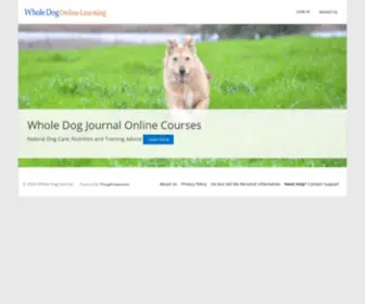 Wholedogonlinelearning.com(Whole Dog Journal) Screenshot